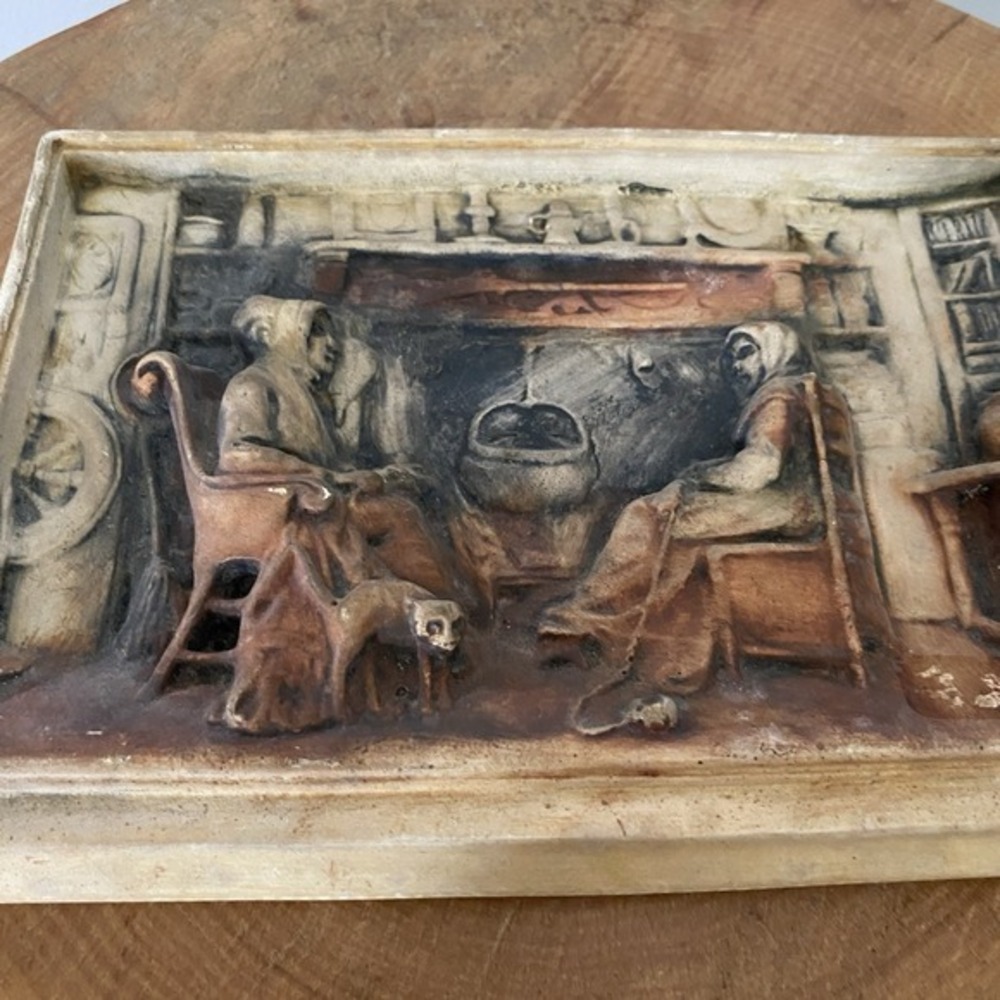 Vintage 3D Molded Wall Plaque Friendship Ceramic‎ - Picture 7 of 7
